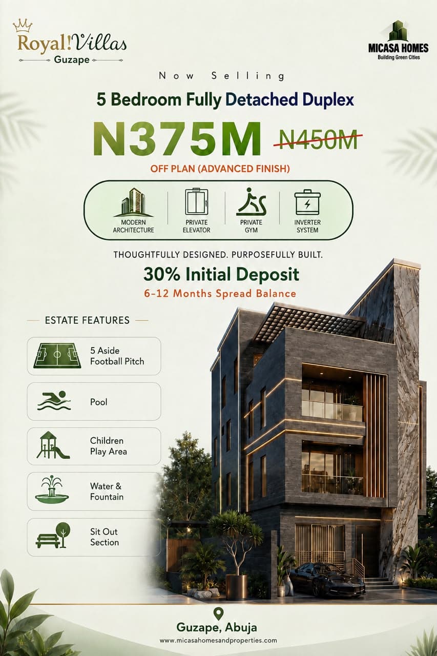 Luxury 5-Bedroom Duplex In Guzape