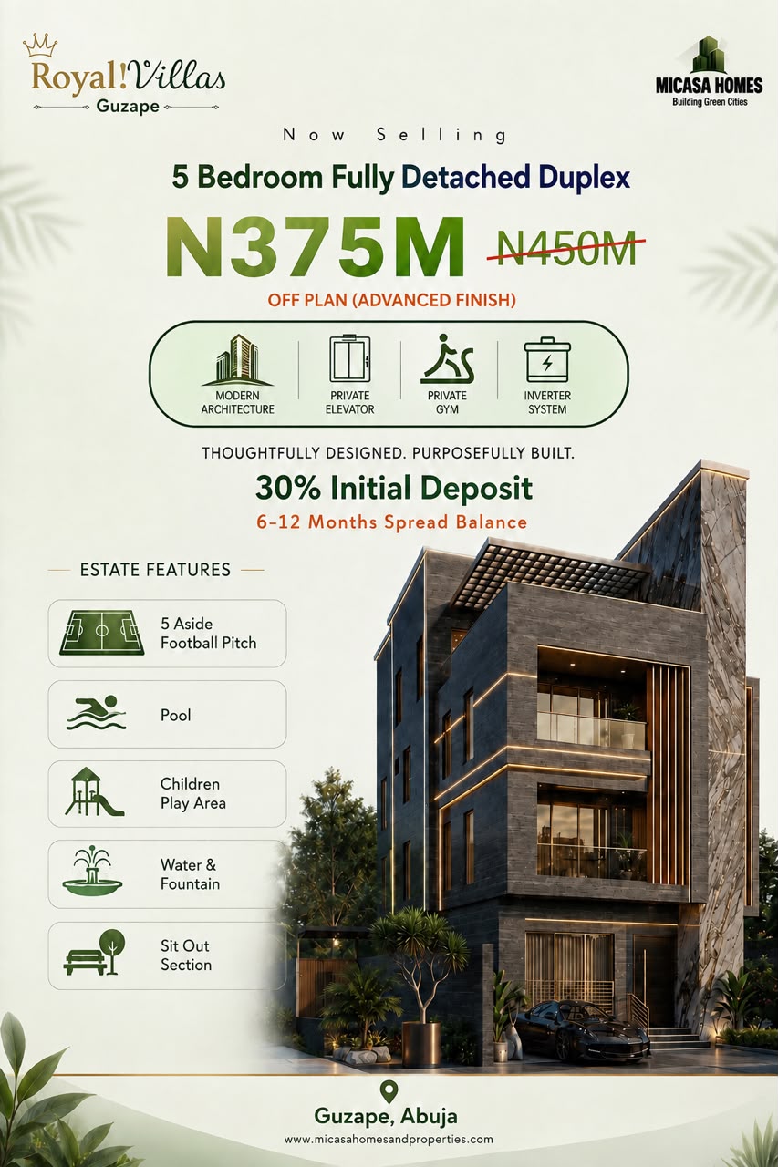 Luxury 5-Bedroom Duplex In Guzape